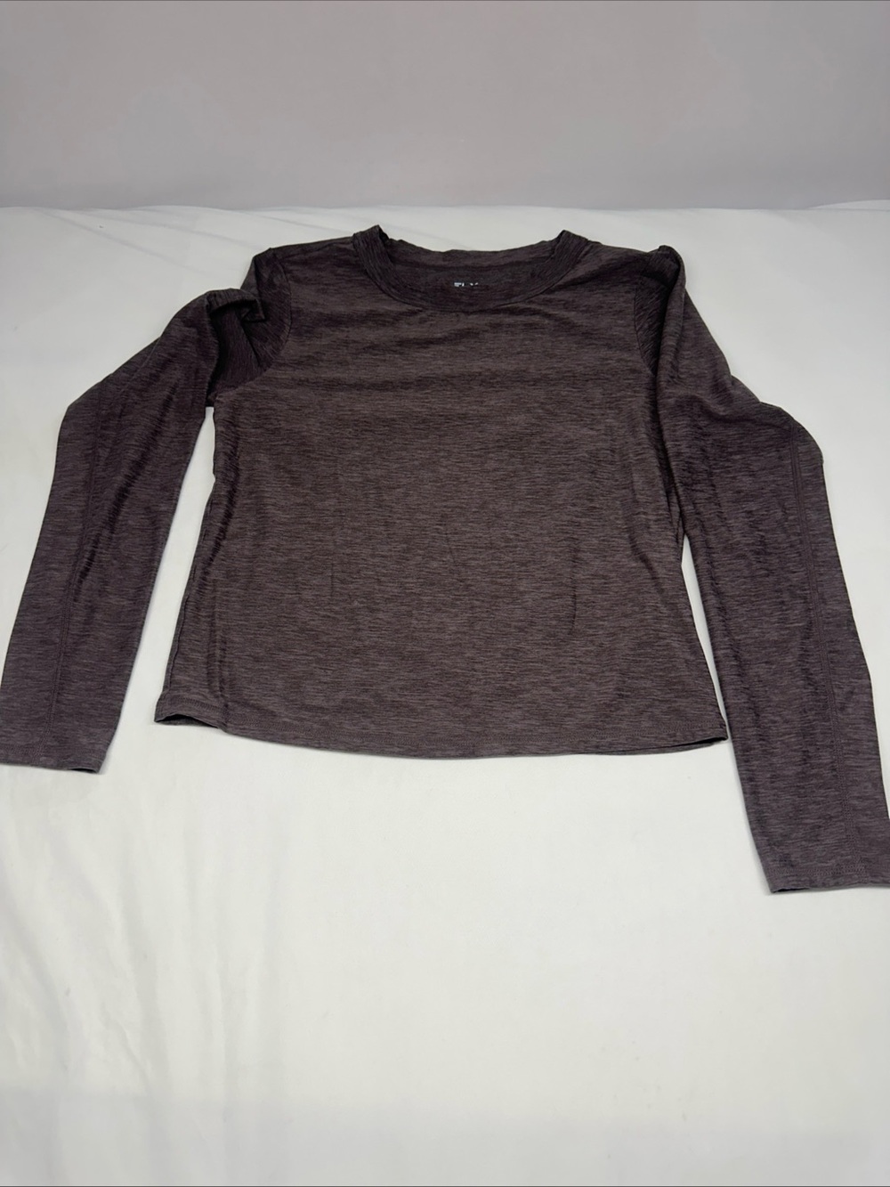 Classic Crewneck Long Sleeve Tee in Dark Brown
